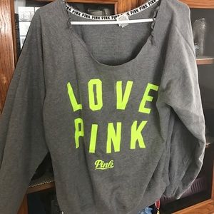 Pink Victoria secret sweatshirt