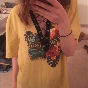 Lace-up t shirt!