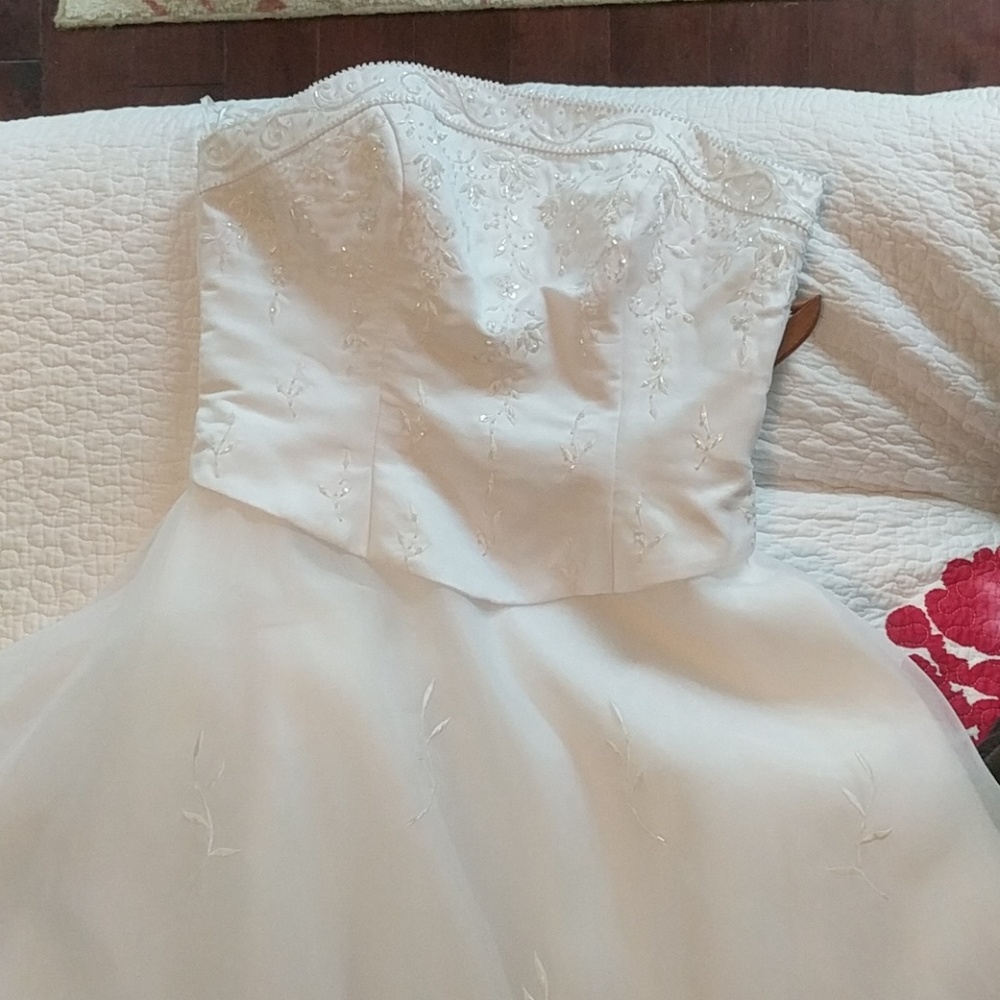 White formal gown