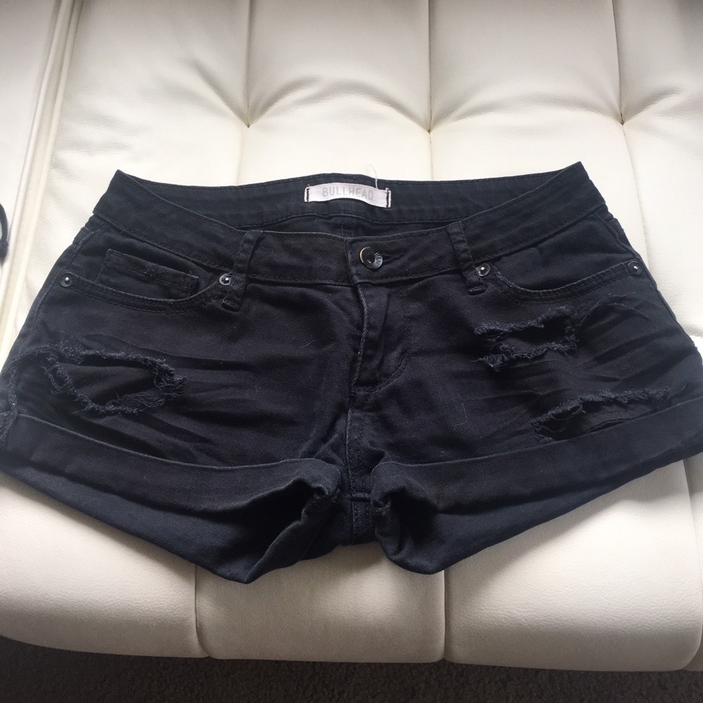 Distressed Denim shorts