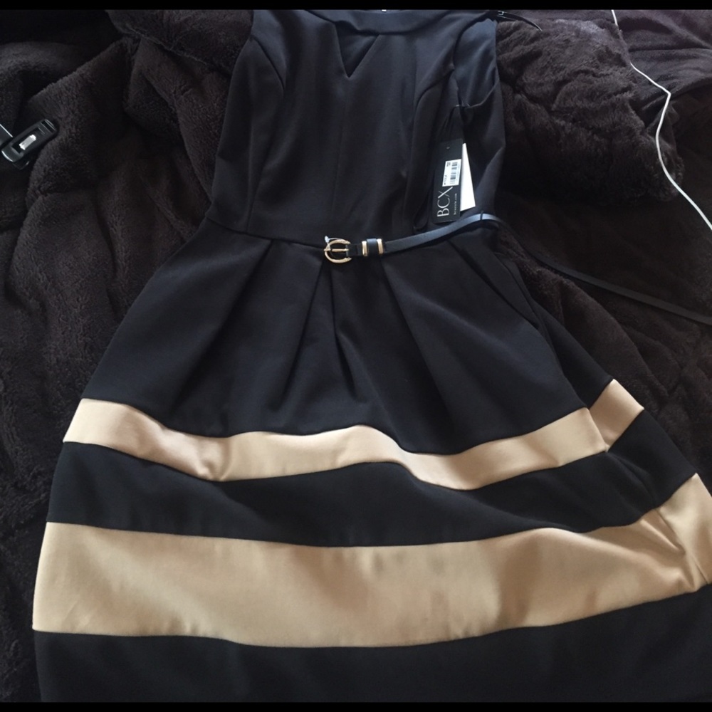 Black/tan Dress 👗