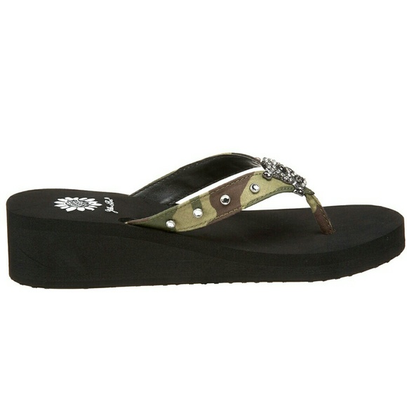 Yellow Box Shoes Nwt Camo Skull Sandals Poshmark