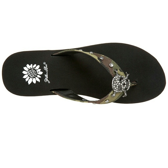 Yellow Box Shoes Nwt Camo Skull Sandals Poshmark
