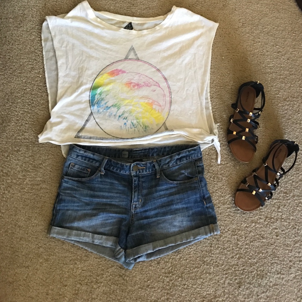 Denim shorts