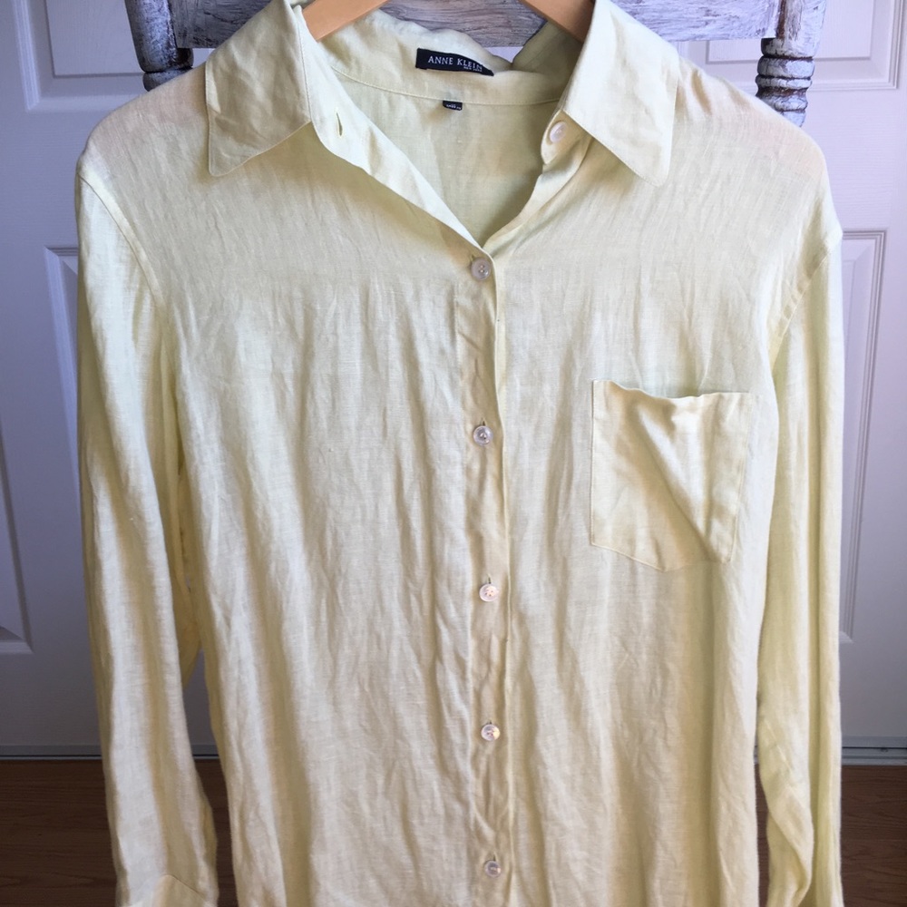 Anne Klein NY Linen Blouse