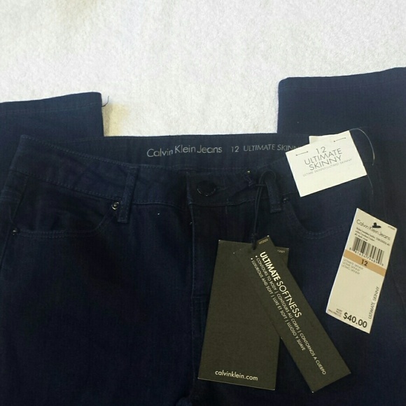 Calvin Klein ultimate skinny jeans nwt size 12 - Picture 3 of 3