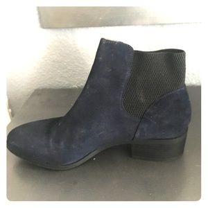 Navy ankle boots