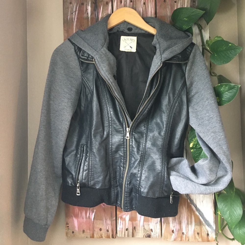 LA Hearts Faux leather jacket