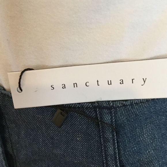 SANCTUARY SNAP FRONT DENIM SKIRT - Picture 4 of 4