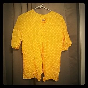 Evan Picone Golden Yellow  Vintage Blouse