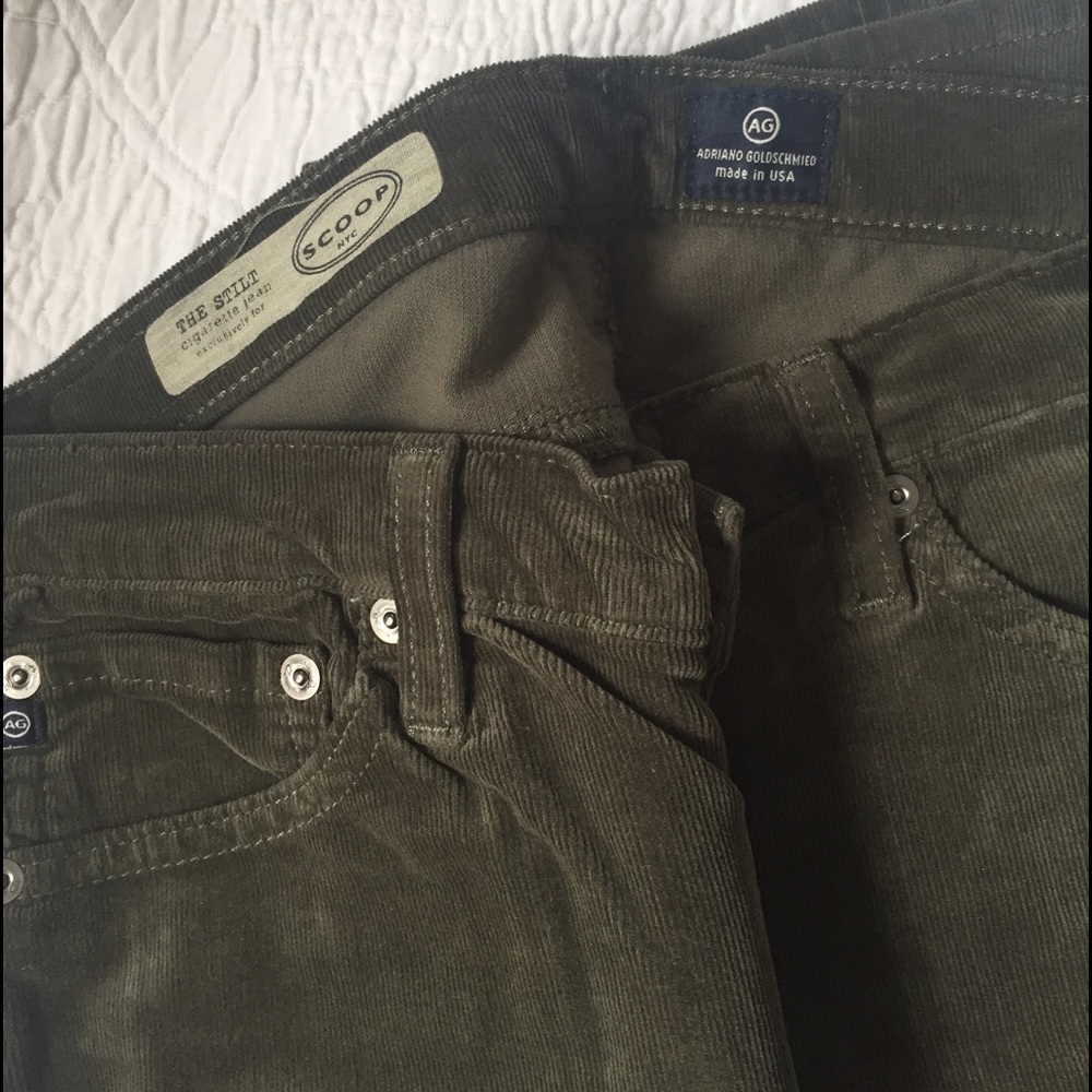 AG women's size 28 corduroy jeans