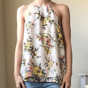 Floral Sleeveless Blouse