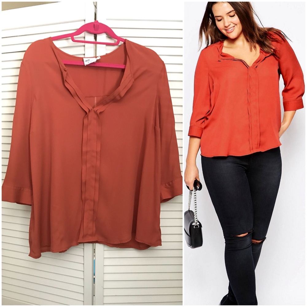 ASOS Curve 3/4 Sleeve Blouse