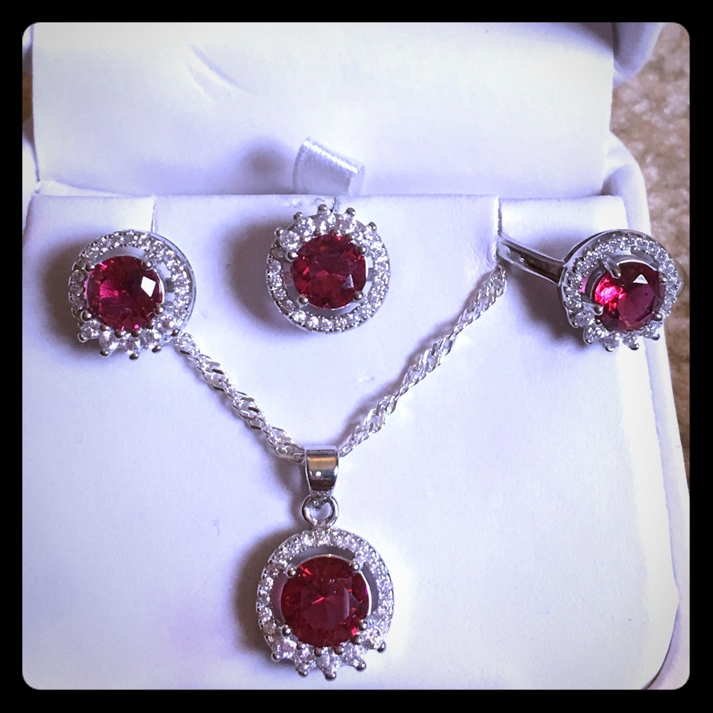 New Silver Jewelry Set
