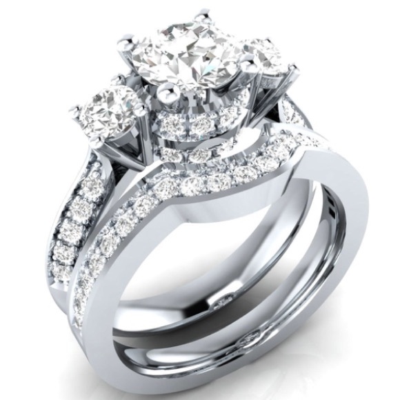 🆕 925 silver wedding set🆕 - Picture 2 of 8