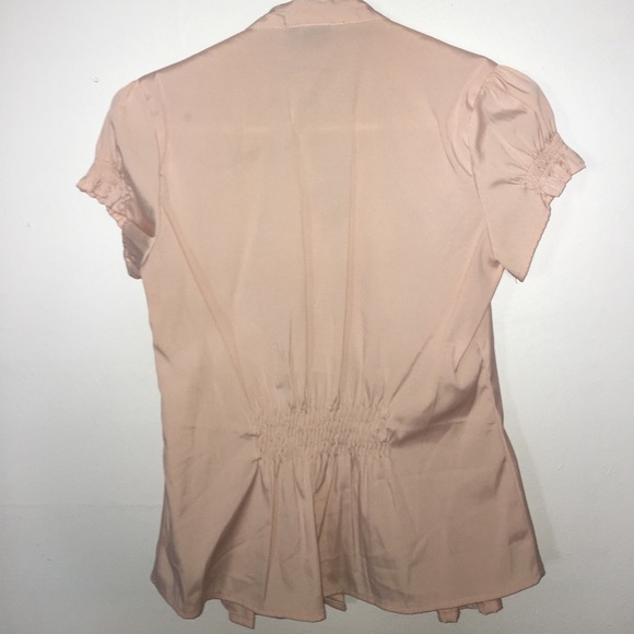Peach colored fitted dress shirt - Picture 2 of 2