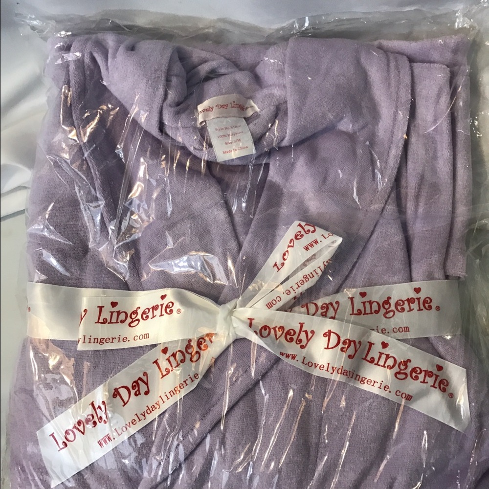 Lavender bathrobe