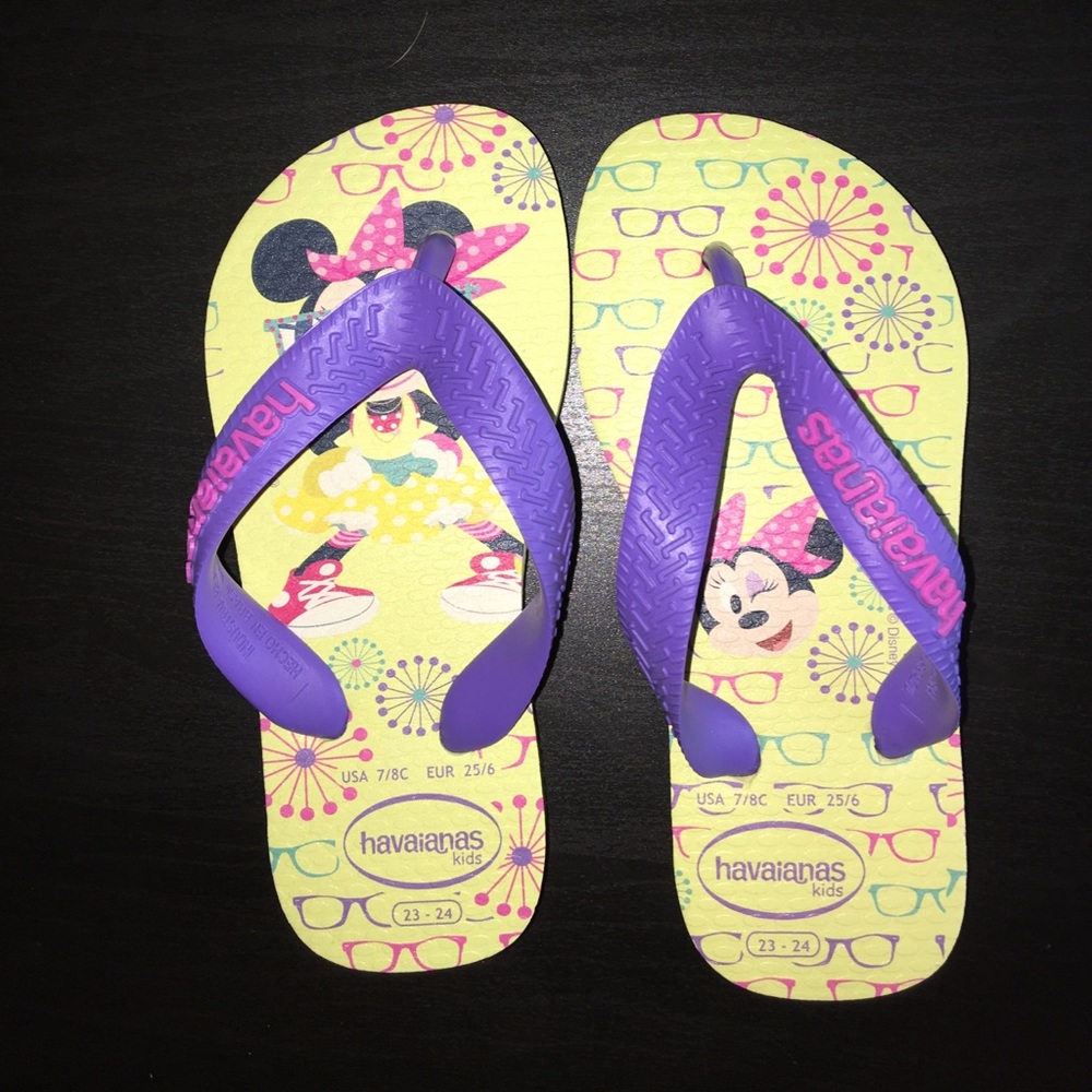 *SOLD* Hawaianas Kids Minnie Mouse Disney Sandals