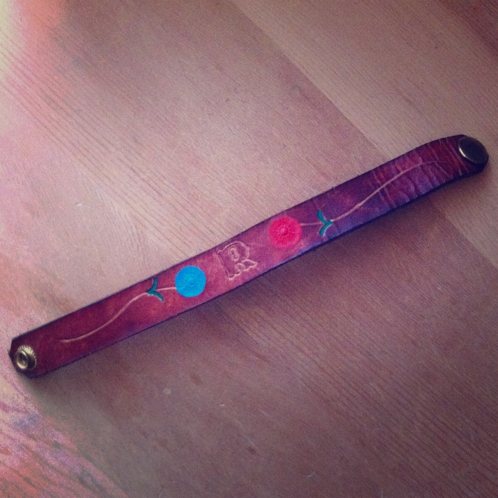 Flowered 'R' Bracelet