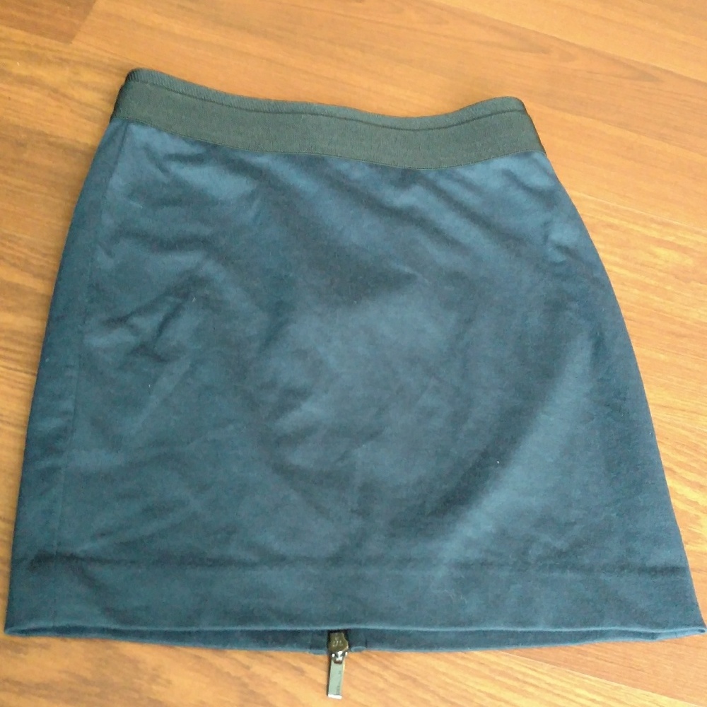 Navy pencil mini skirt