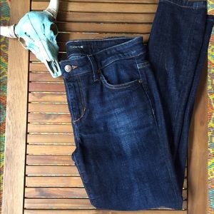 Dark Rinse Joe's Jeans in Skinny Ankle Fit