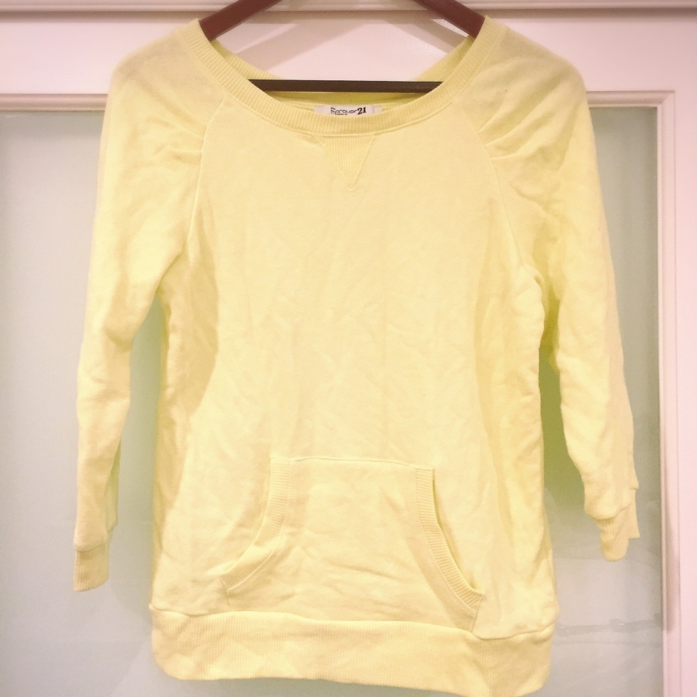 🎾Lime yellow sweatshirt🎾