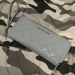 Michael Kors Light Blue Wallet/Wristlet