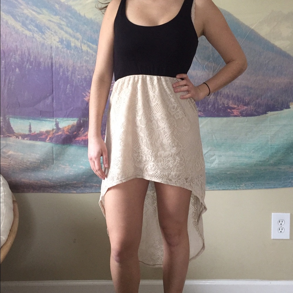Uneven skirt dress