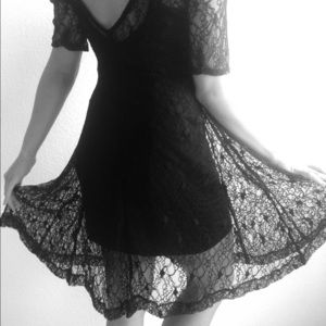 Lacey black dress