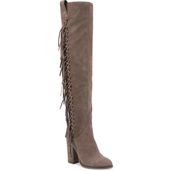 Garrett Knee-high Fringe boots by Carlos Santana - Picture 2 of 3