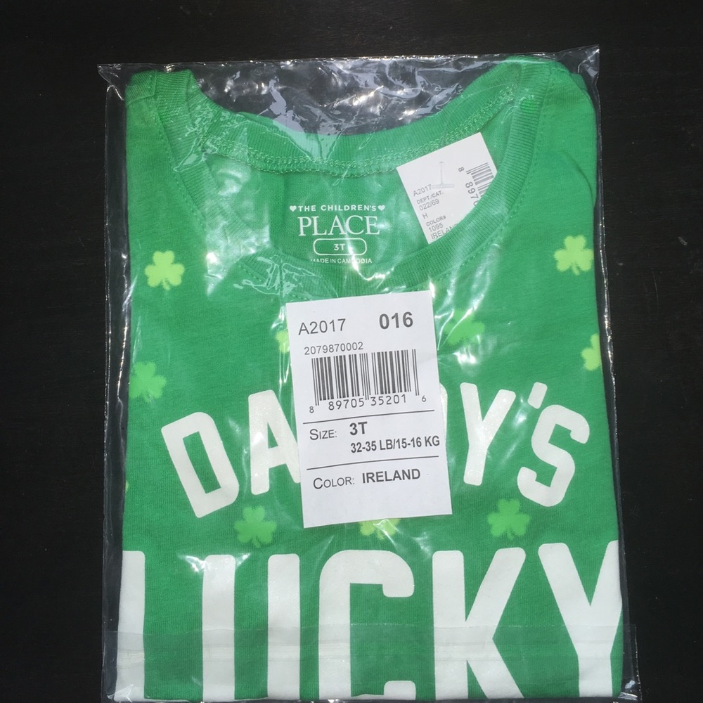 **NWT DADDY'S LUCKY CHARM TOP - Picture 2 of 2