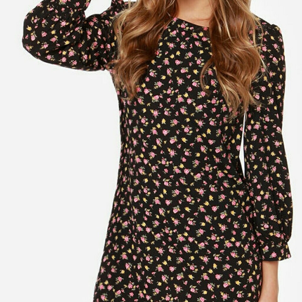 Floral Print Shift Dress