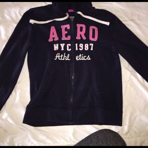 Zip up Aeropostale hoodie