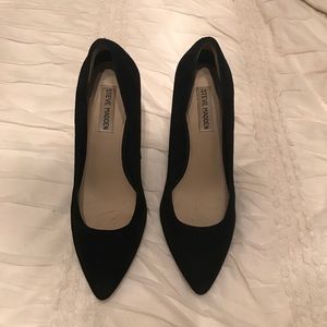 Black Suede Steve Madden Heels