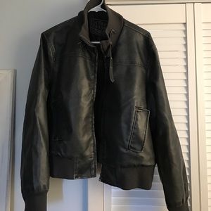 Faux leather jacket