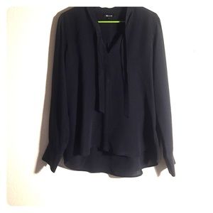 Madewell black blouse.