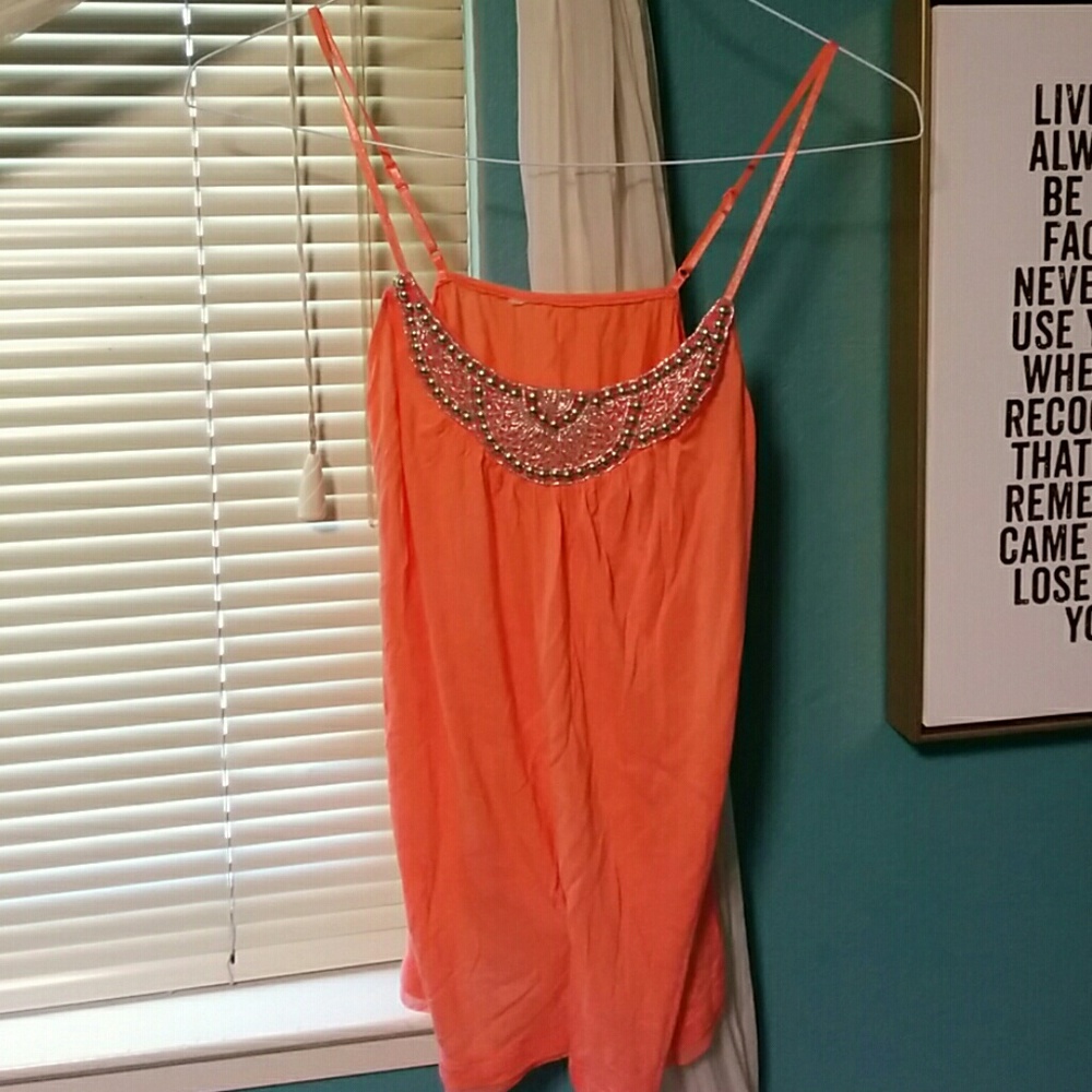 Coral tank top