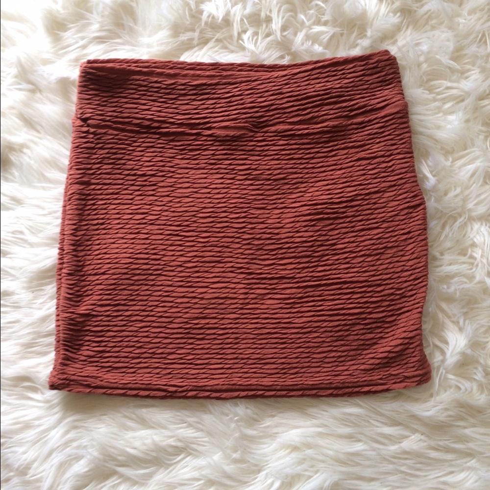 Burnt Orange Mini Skirt