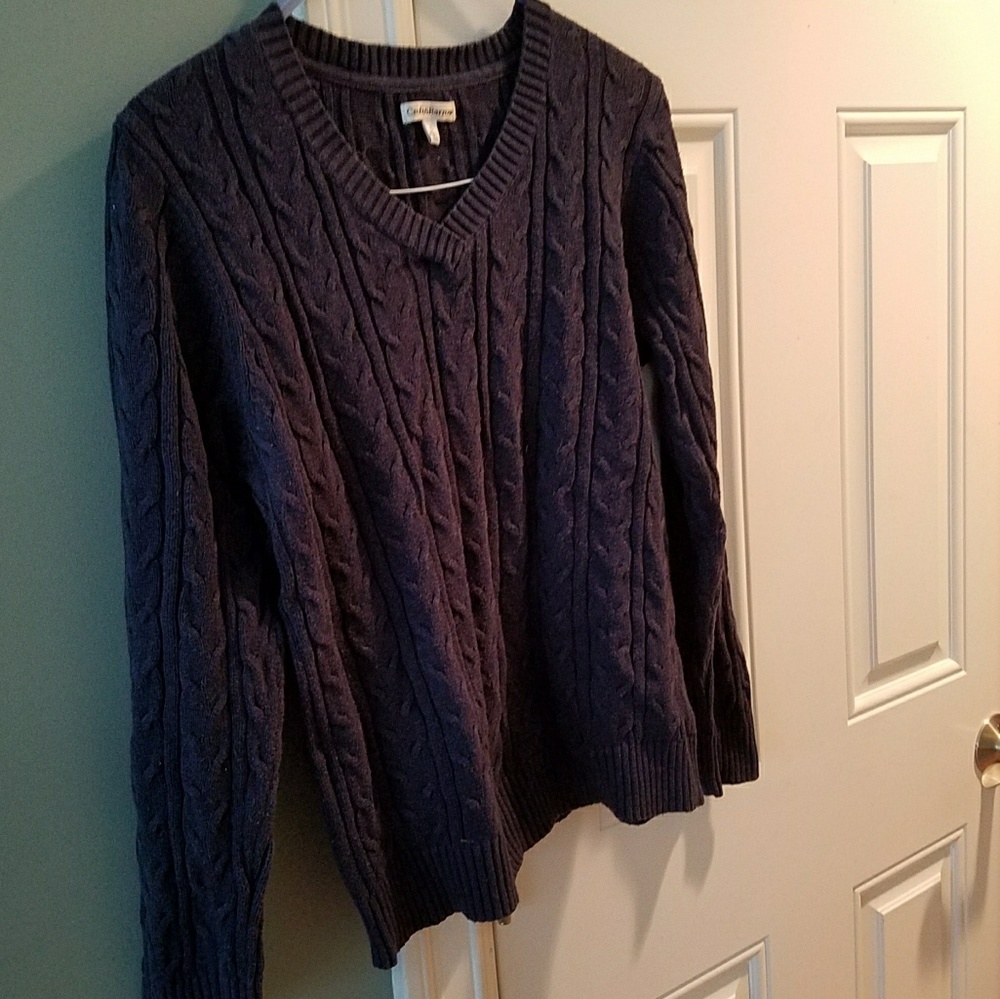 Navy blue V neck Sweater