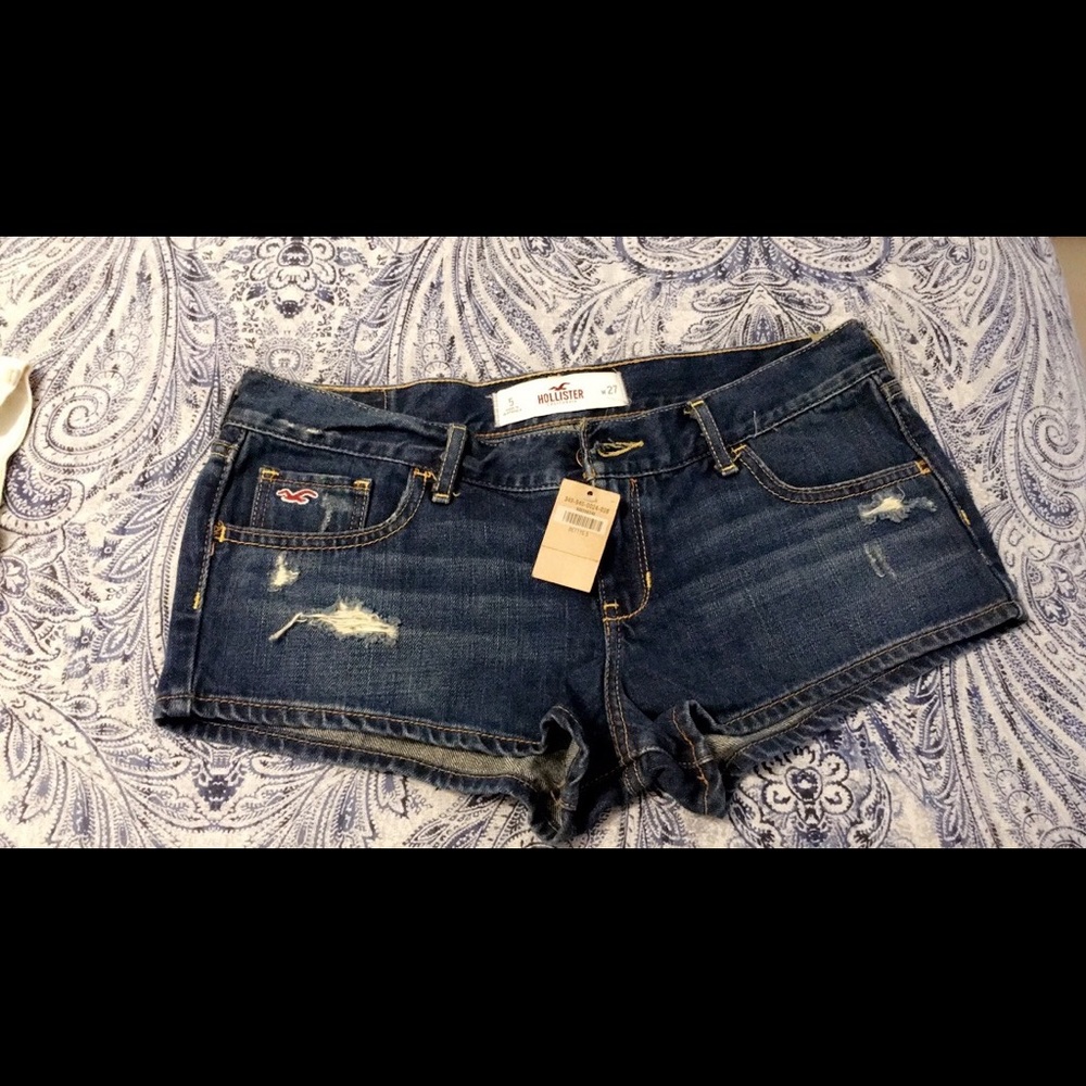 Hollister Destroyed Cutoff Shorts