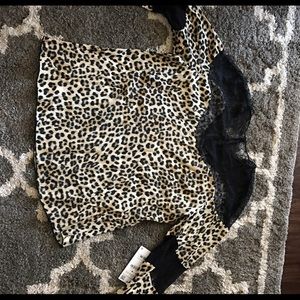 Zara Cheetah print shirt