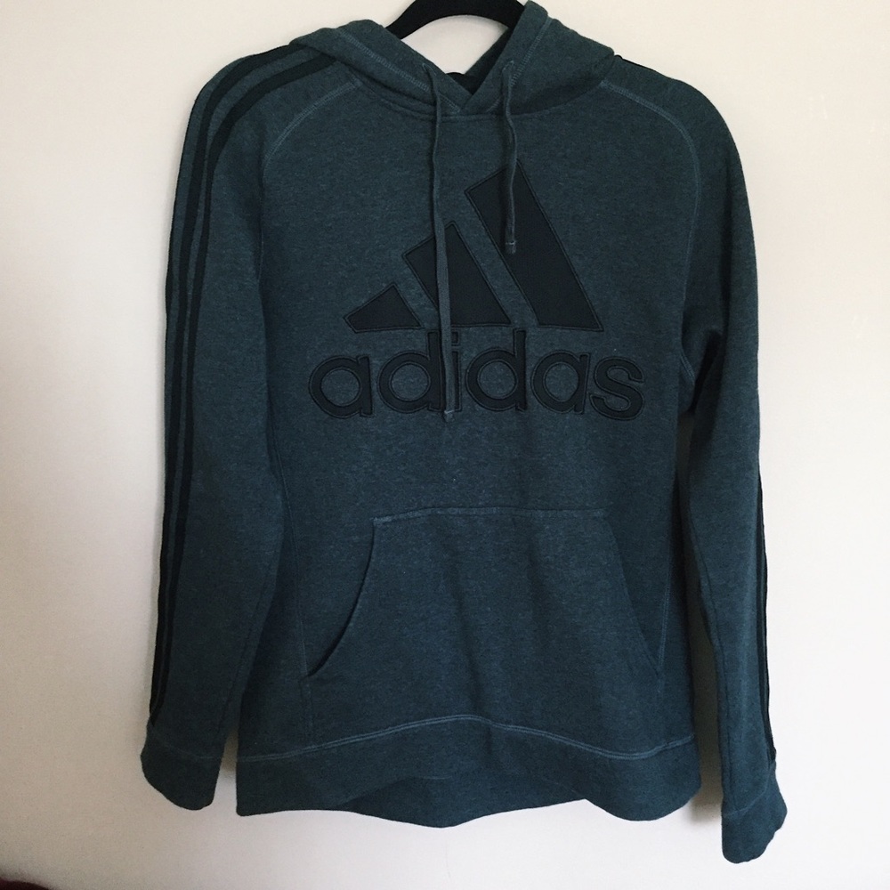 Grey adidas hoodie/ sweatshirt