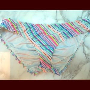 Victoria Secret ruffle hem bikini bottoms size SM