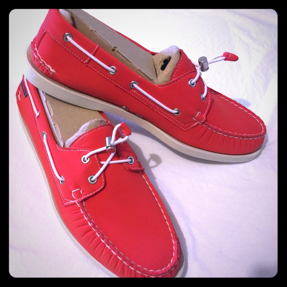 Sebago Docksides  red Neoprene Boat Shoe