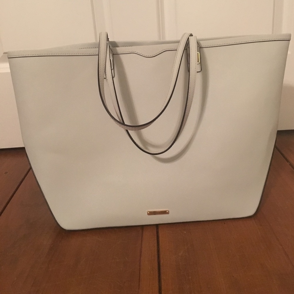 Gorgeous Lt. grey Leather Rebecca Minkoff Tote!!