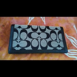 Coach checkbook holder