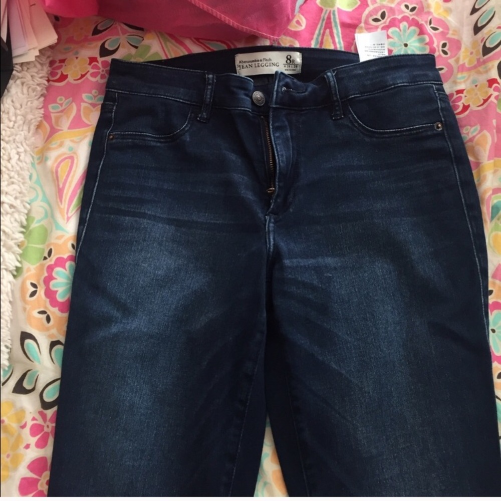 abercrombie dark jeggings