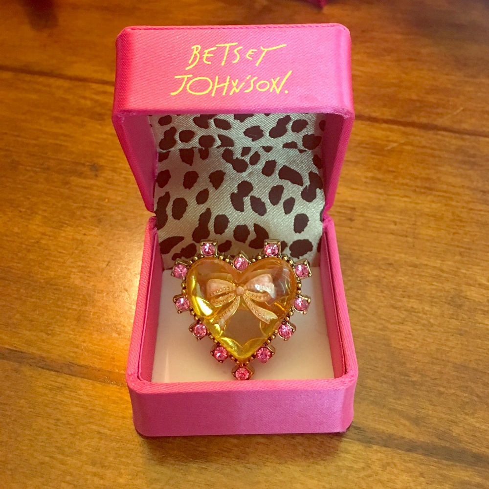 Betsey Johnson Heart Ring