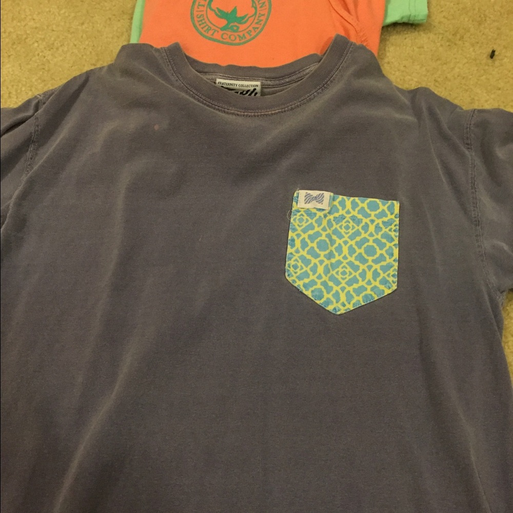 Preppy purple fraternity collection t shirt