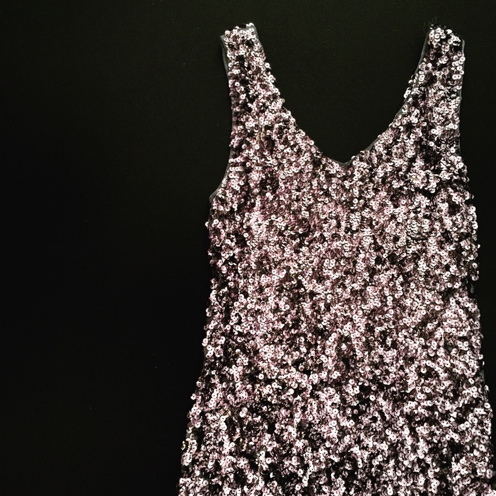 Silver Sequin Body con dress
